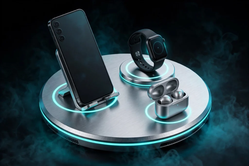 MagFlow 3-in-1 Wireless Charging Stand